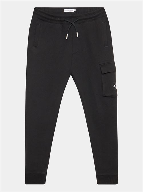 BADGE CARGO SWEATPANT CALVIN KLEIN JEANS | IB0IB01600/BEH